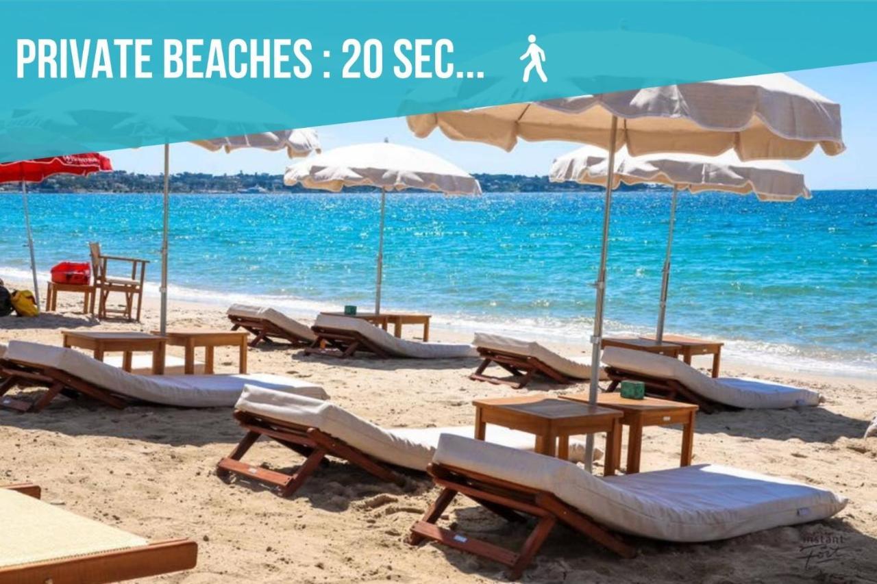 Vue Mer Panoramique, Clim, Balcon Et Plages Antibes Eksteriør bilde